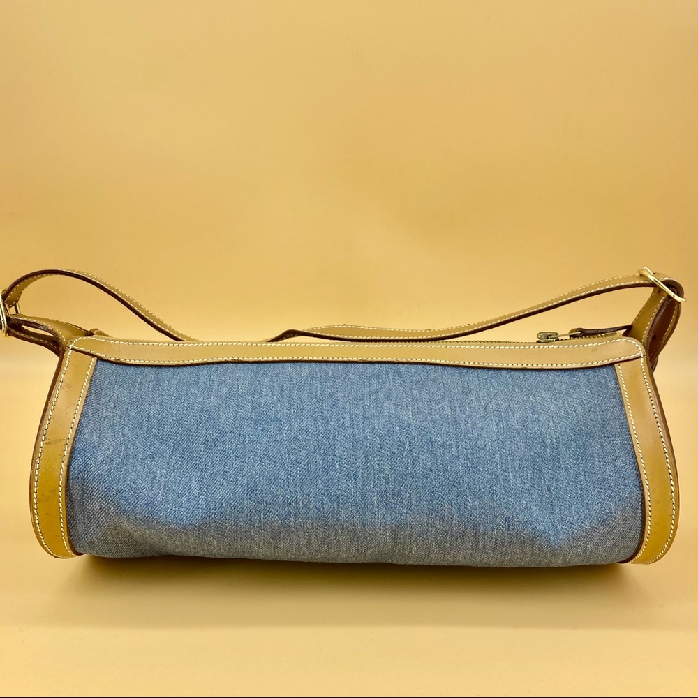 Hermès Vintage  Blue Denim Fabric shoulder bag